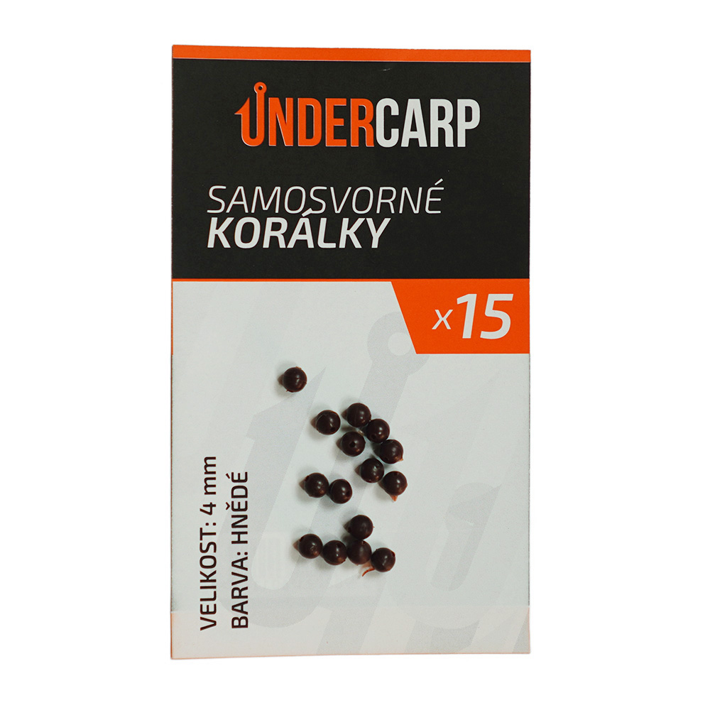 Samosvorné korálky – hnedé