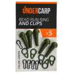 Bead Run Ring And Clips Green undercarp