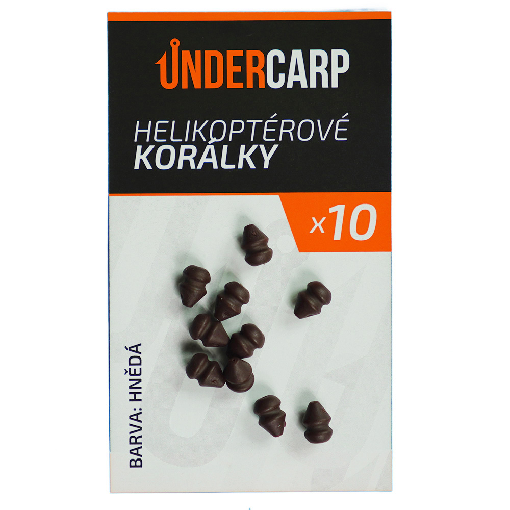 Helikoptérové korálky – hnedé