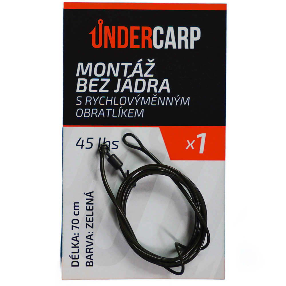 Leadcore bez jadra s rychlo obratlikom 45lbs 100cm