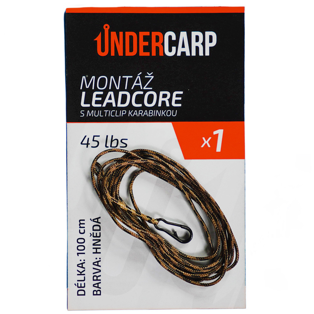 Leadcore s univerzálnym klipom 45 lbs 100 cm