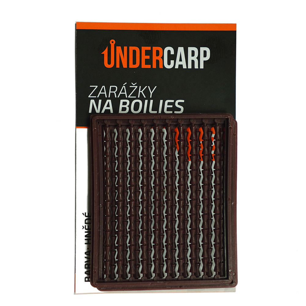 Zarážky na boilies – tvrdé, hnedé