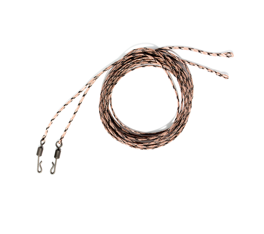 Leadcore s rychloobratlíkom 45 lbs 100 cm hnedá -2