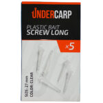 Plastic Bait Screw Long 27 mm Clear