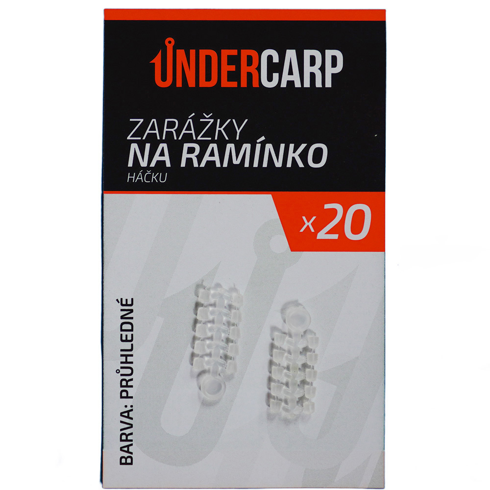 Zarážky na ramienko háčika priehľadné