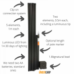 carp marker pole kit dusk sensor