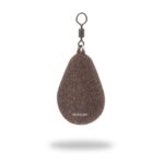 Carp Lead Flat Pear With Swivel Brown