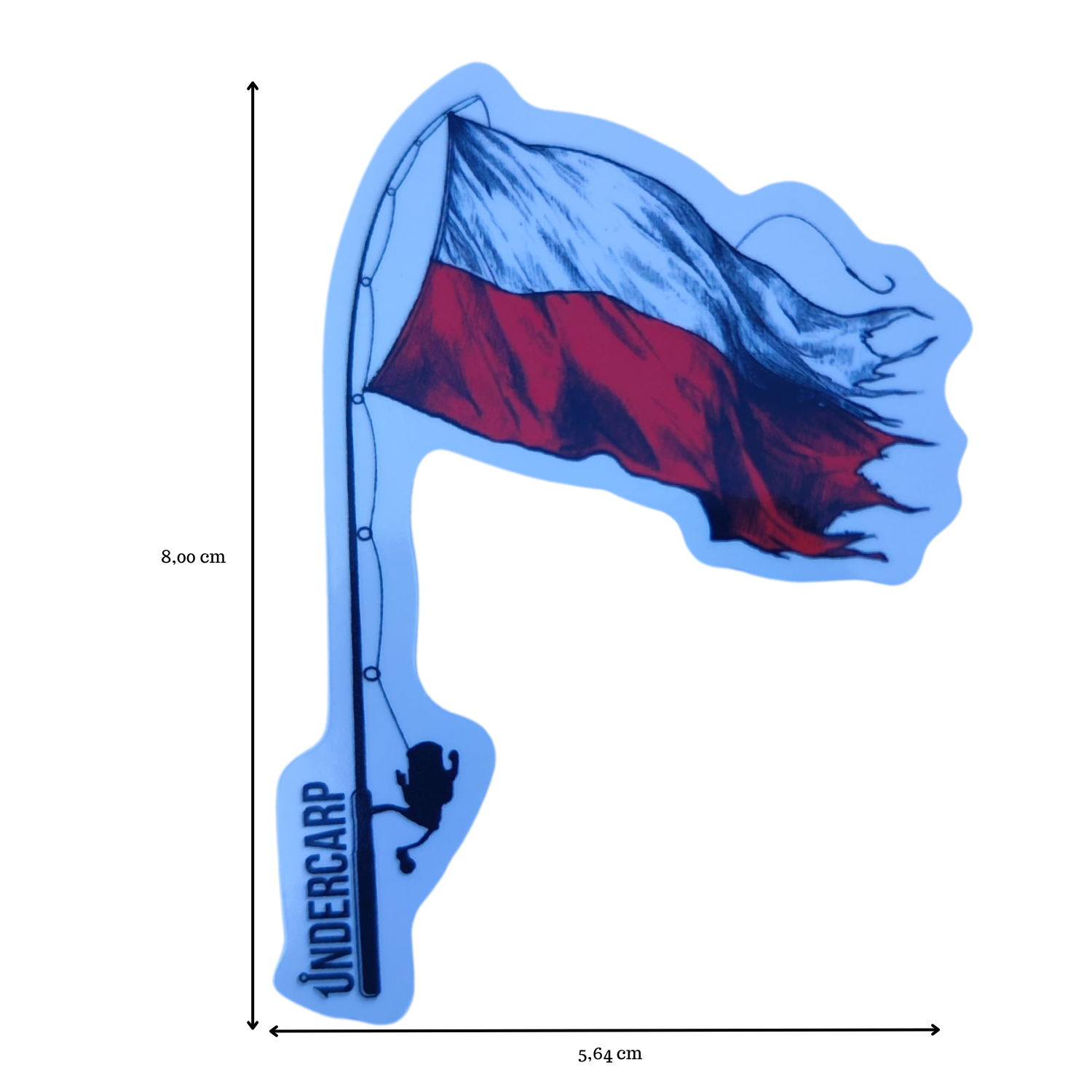 sticker Polish Flag undercarp