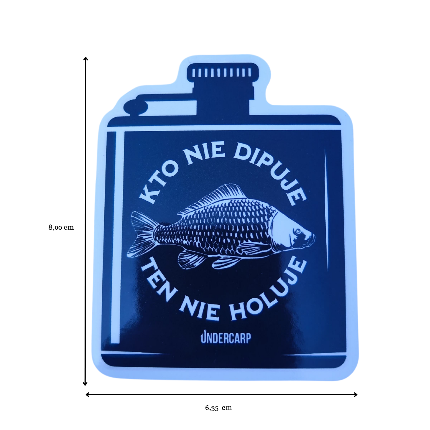 undercarp Sticker Hip Flask