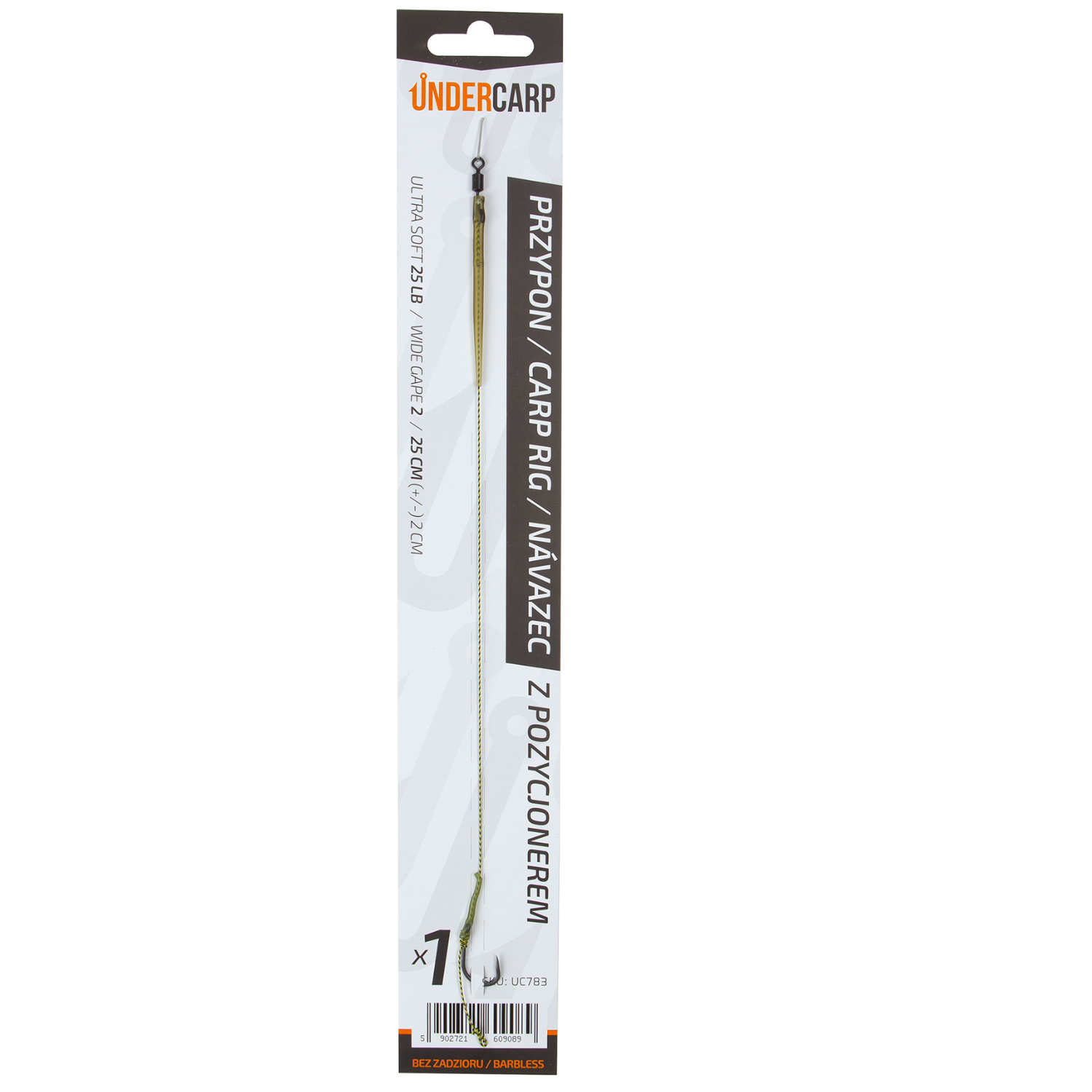 undercarp Návazec s vlasovým rovnátkem Bez Protihrotu 2