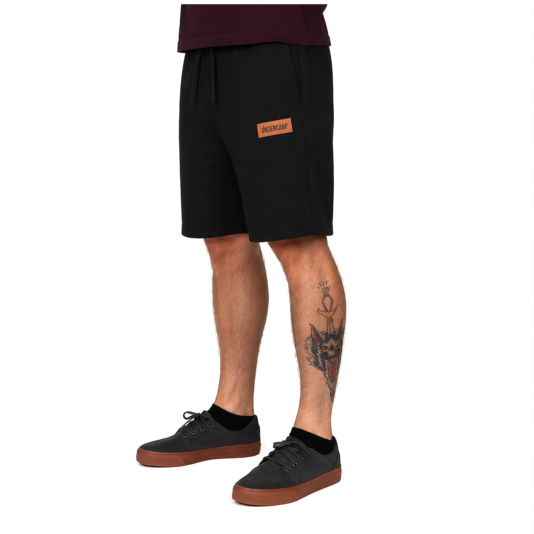 Černé unisex kraťasy fishing